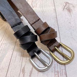 2x Skinny Belts